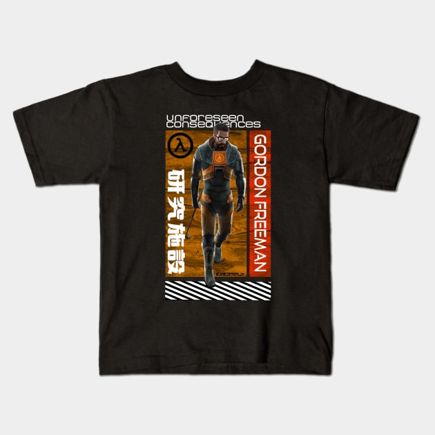 Half life - Gordon 1 Kids T-Shirt by ETERNALS CLOTHING